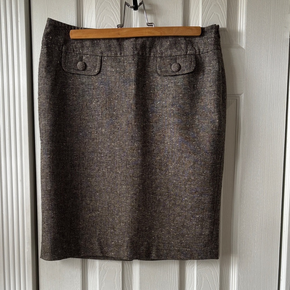The Limited Dark Brown Pencil Skirt